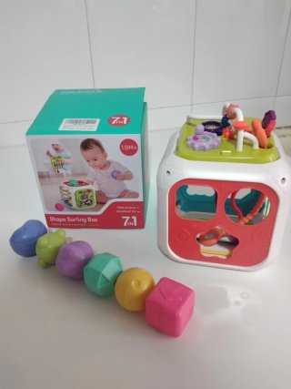 Caja de clasificación de formas para bebés 7 en 1
