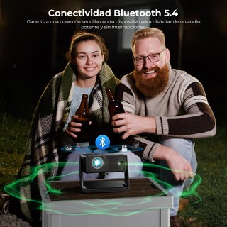 Proyector portátil 4K compatible Netflix WiFi