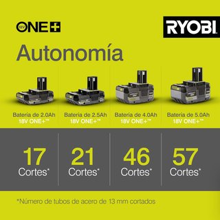 RYOBI amoladora angular sin cable 18V
