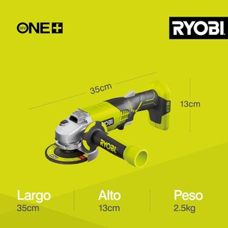 RYOBI amoladora angular sin cable 18V