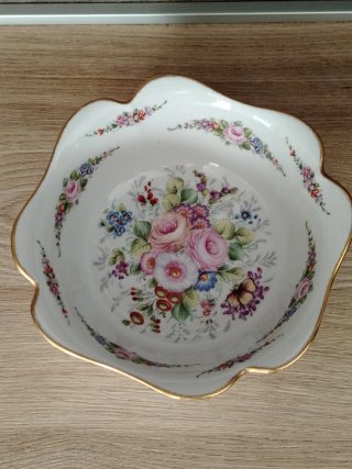 Ciotola Limoges Vintage Porcellana Fiori