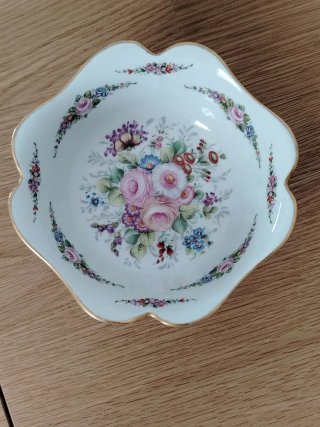 Ciotola Limoges Vintage Porcellana Fiori