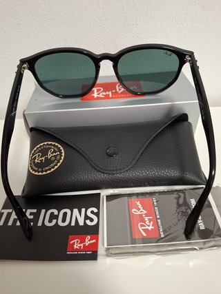 GAFAS RB4306 Hexagonal Negro Brillo Nueva ORIGINAL