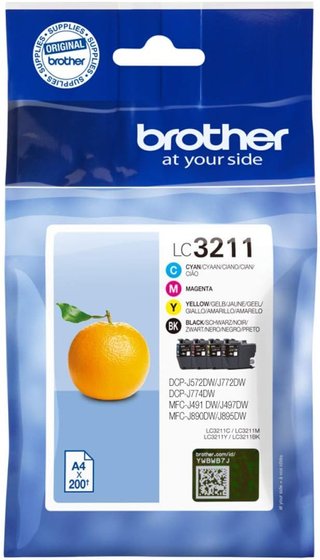Brother LC3213VAL cartuchos tinta colores