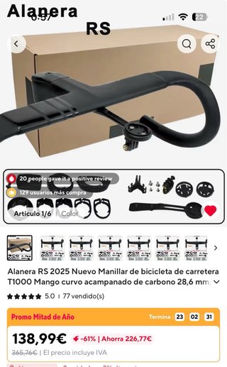 Manillar Deda Alanera RS