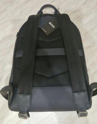Zainetto Hugo Boss Pelle Blu Navy