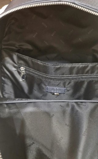 Zainetto Hugo Boss Pelle Blu Navy