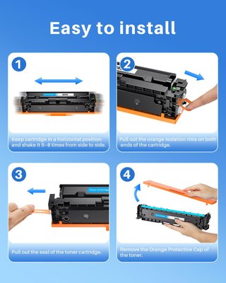 Tóner compatible HP 203X CF540X paquete 4
