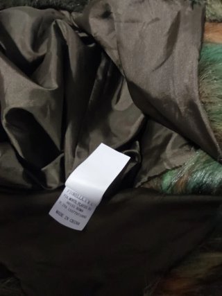 Abrigo de fiesta verde y rosa Talla L/XL