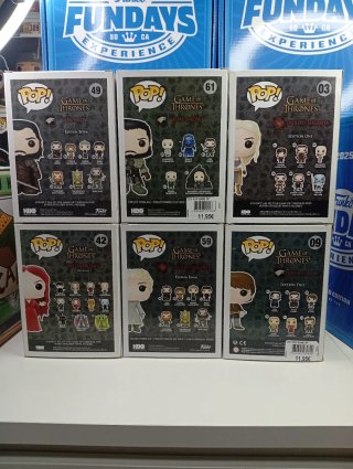 Lote 6 Funko Pop Juego de Tronos