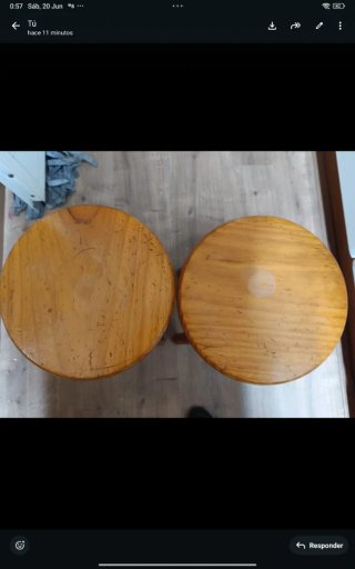 Taburetes de madera (2 unidades)