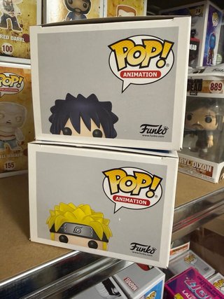 2 Funko Pop Naruto Shippuden Sasuke 72 y Naruto 71