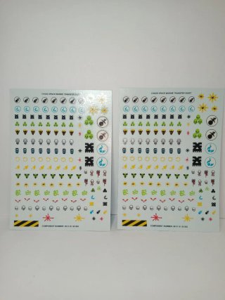 Warhammer Chaos Space Marine Transfer Sheet