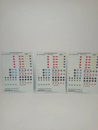 Warhammer Space Marine Transfer Sheets (3)