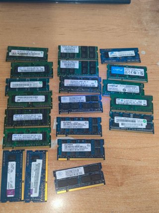 20x Módulos RAM Portátil DDR2/DDR3 1GB/2GB