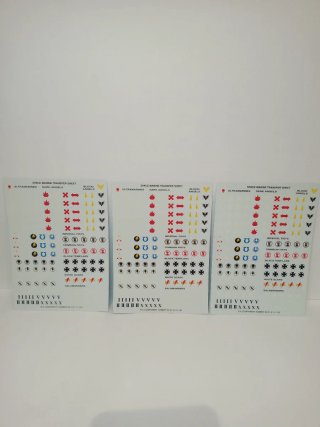 Warhammer Space Marine Transfer Sheets