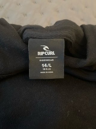 Sudadera Rip Curl Negra con Diseño Serpiente