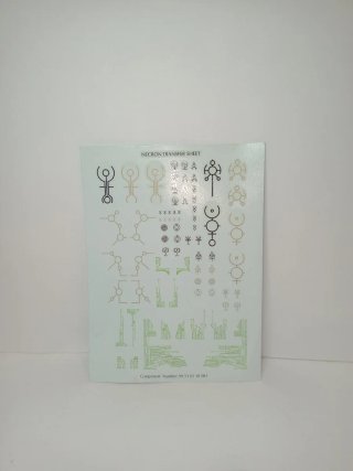 Hoja de calcomanías Necron Warhammer