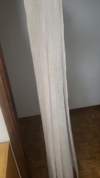 Cortina lino blanca 150cm