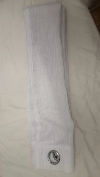 Cortina lino blanca 150cm