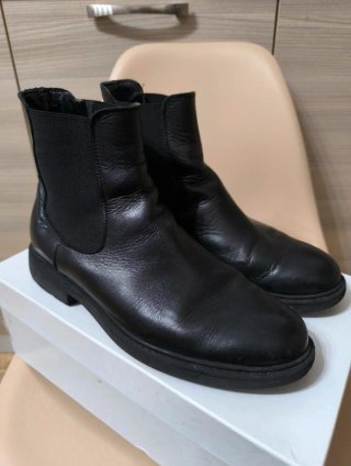 Stivaletti uomo in pelle nera