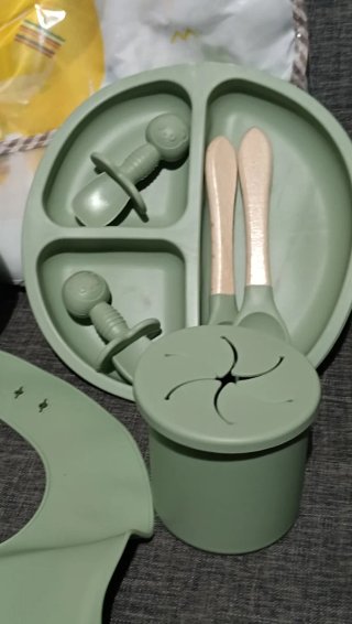 Juego de 12 Piezas de Cubiertos para Bebé Silicona