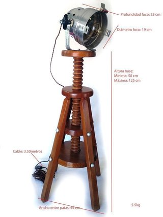 Lampada da Terra Artigianale Modello Unico