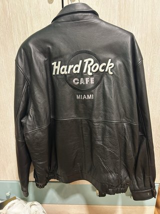 Chaqueta Cuero Vintage Hard Rock Miami