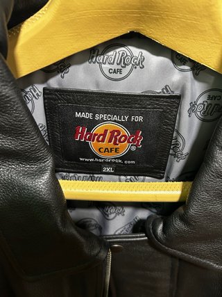 Chaqueta Cuero Vintage Hard Rock Miami