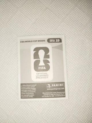Carta Fútbol Mundial Raphinha Brasil