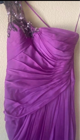 Vestido de noche seda drapeado hecho en España