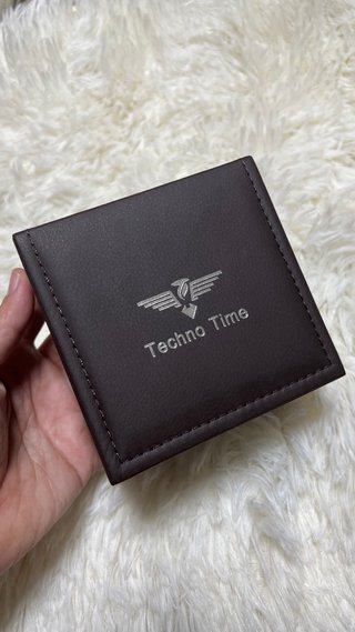 Reloj Techno Time Negro y Plateado