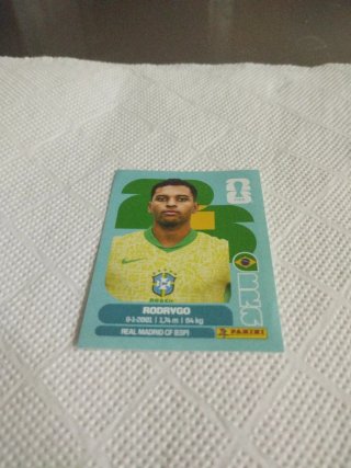 Carta Panini Mundial Rodrygo Brasil