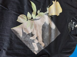 Camiseta Diesel Talla M Negra