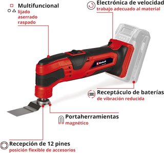 Einhell herramienta multifunción batería TC-MG