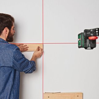 Bosch láser líneas cruzadas Quigo precisión