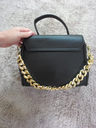Bolso Versace Negro y Dorado