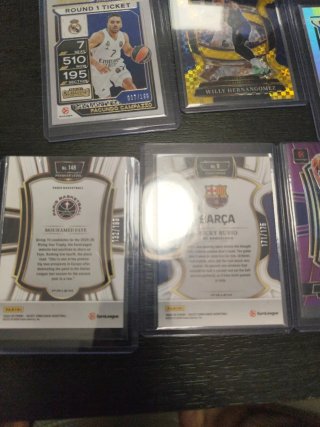 Panini Contenders & select Euroleague lote