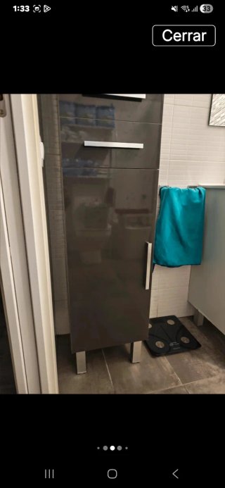 Mueble armario de baño lacado
