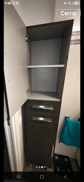 Mueble armario de baño lacado