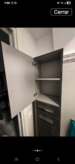Mueble armario de baño lacado