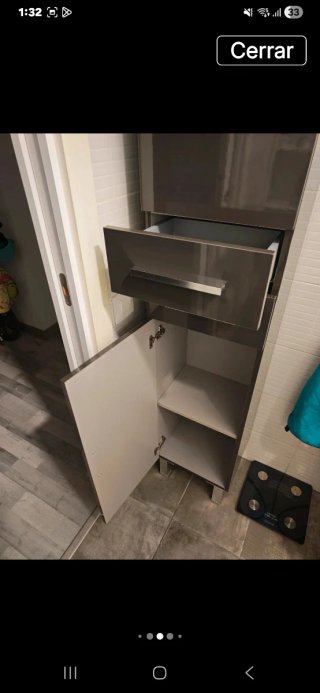 Mueble armario de baño lacado