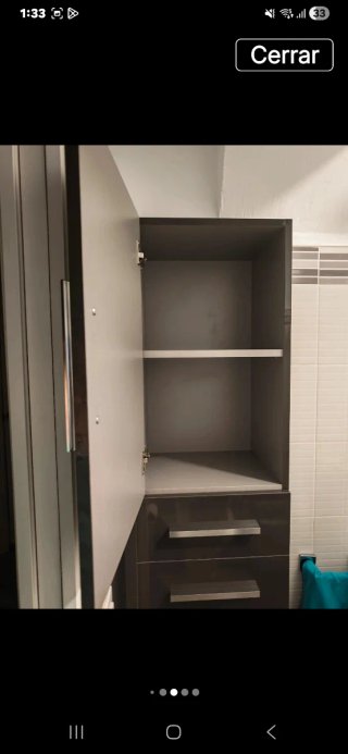 Mueble armario de baño lacado