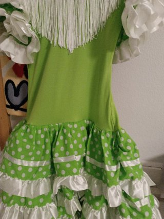 Vestido Sevillana niña talla para 4/6 años