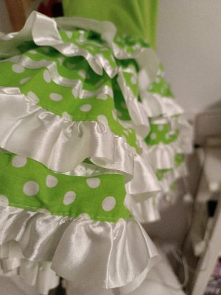 Vestido Sevillana niña talla para 4/6 años