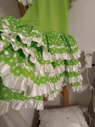 Vestido Sevillana niña talla para 4/6 años
