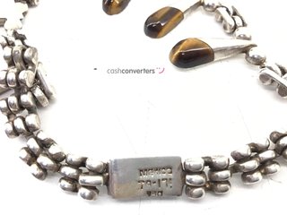 collar plata 925mm con piedra 15cm