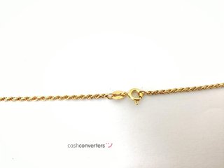 cadena oro 18k con piedra con circonita 25cm