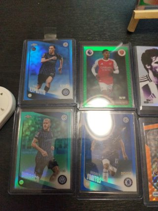 Lote cromos fútbol: Chrome, Prizm, Simplicidad
