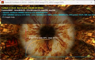 NVIDIA GeForce GTX 1070 Founders / só DisplayPort